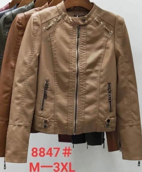  leather coat brown