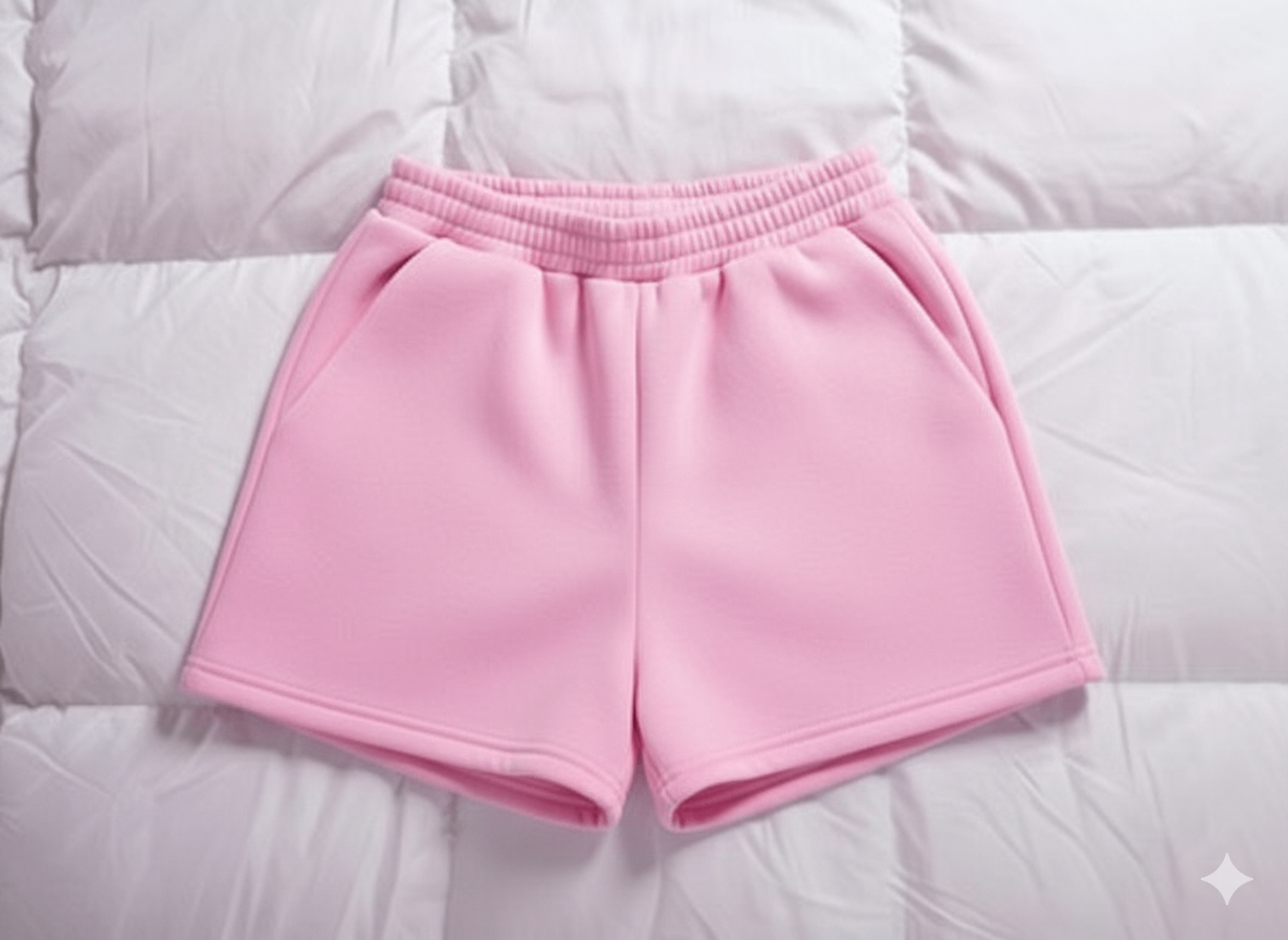 Shorts de sport rose femme