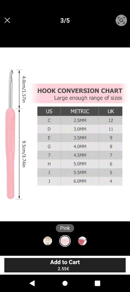 Ergonomic Crochet Hook Set