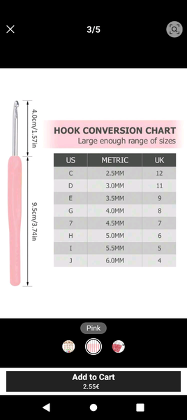 Ergonomic Crochet Hook Set
