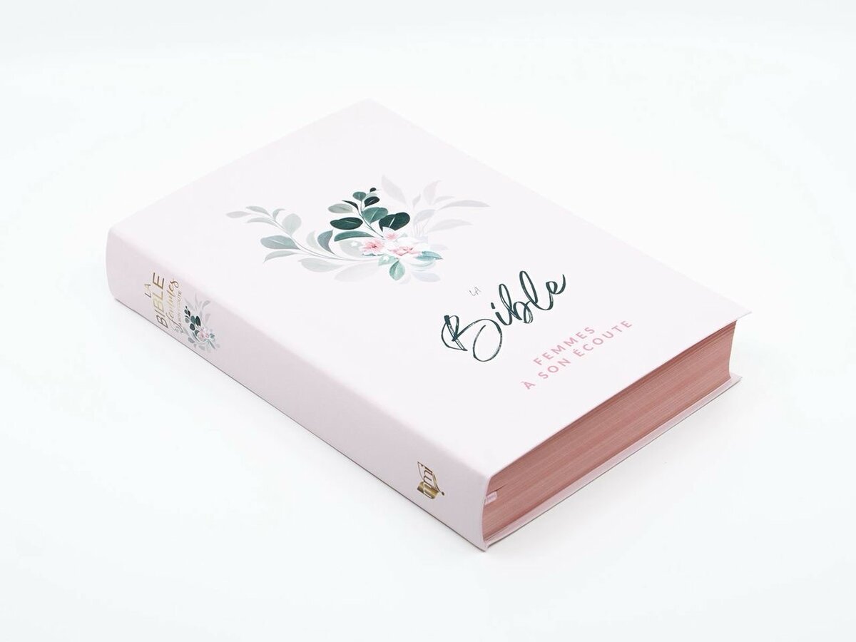 Bible de Luxe avec Couverture Florale