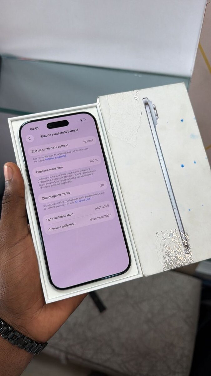 iPhone 17 air 256giga batterie