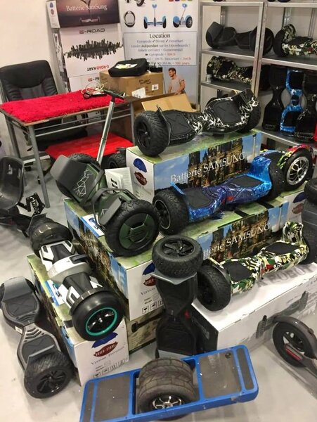 Hoverboard tout-terrain LED