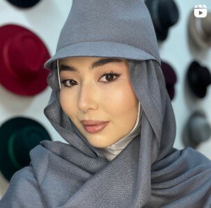 жокейка из фетра 100% шерсть серая