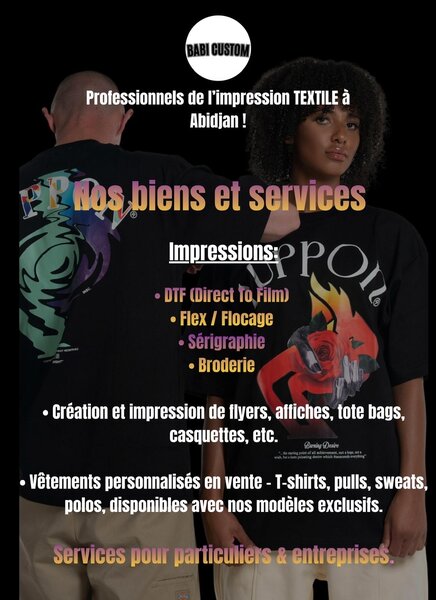 T-shirts imprimés personnalisés