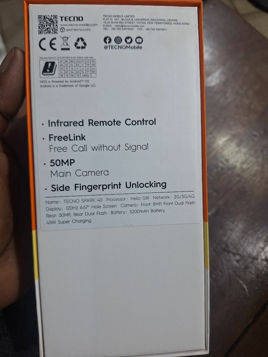 Smartphone TECNO Spark 40