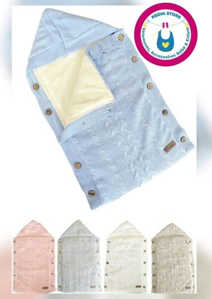 Couverture en tricot bébé