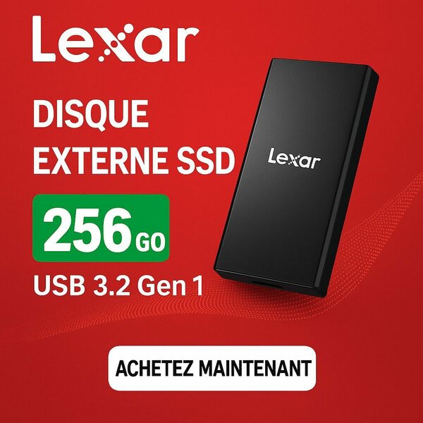 Lexar SSD Externe 256Go