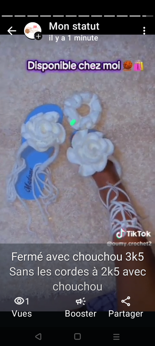 Sandales Crochet Confort