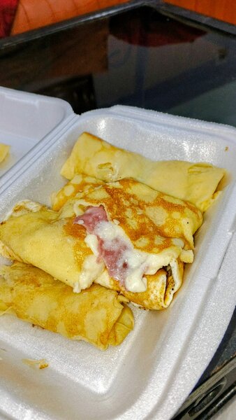 Crêpes fourrées au jambon (3)