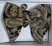  Men's bow tie with a beautiful print