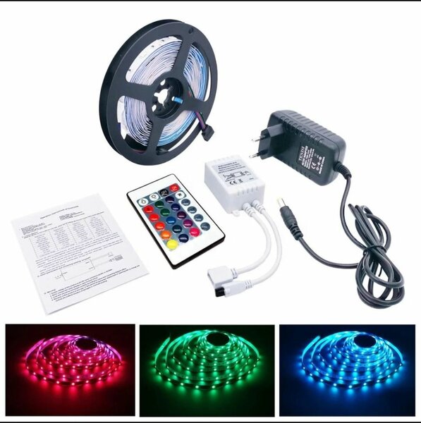Ruban LED RGB avec télécommande