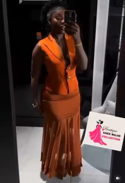 Robe élégante orange