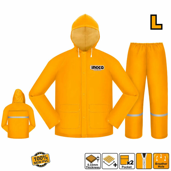INGCO Costume de Pluie PVC