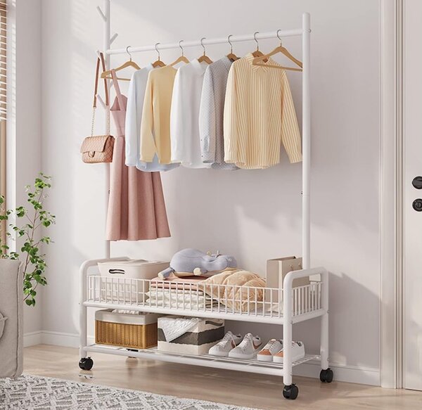 Multi-purpose clothing rack