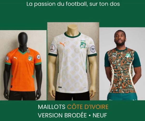 Maillot Côte d'Ivoire Football
