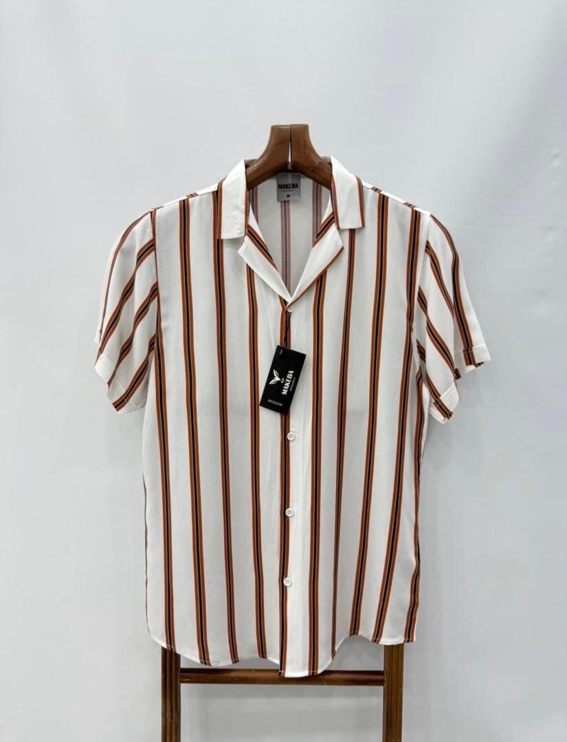 Chemise rayée homme été