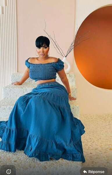 Maxi robe en jean élégante