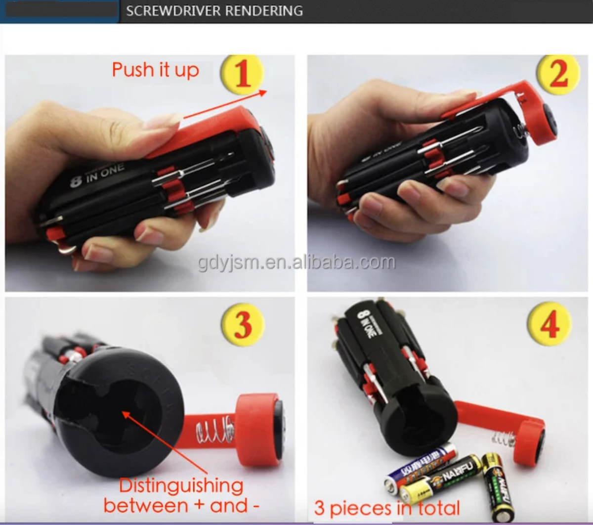 Tournevis Multifonction 8 en 1