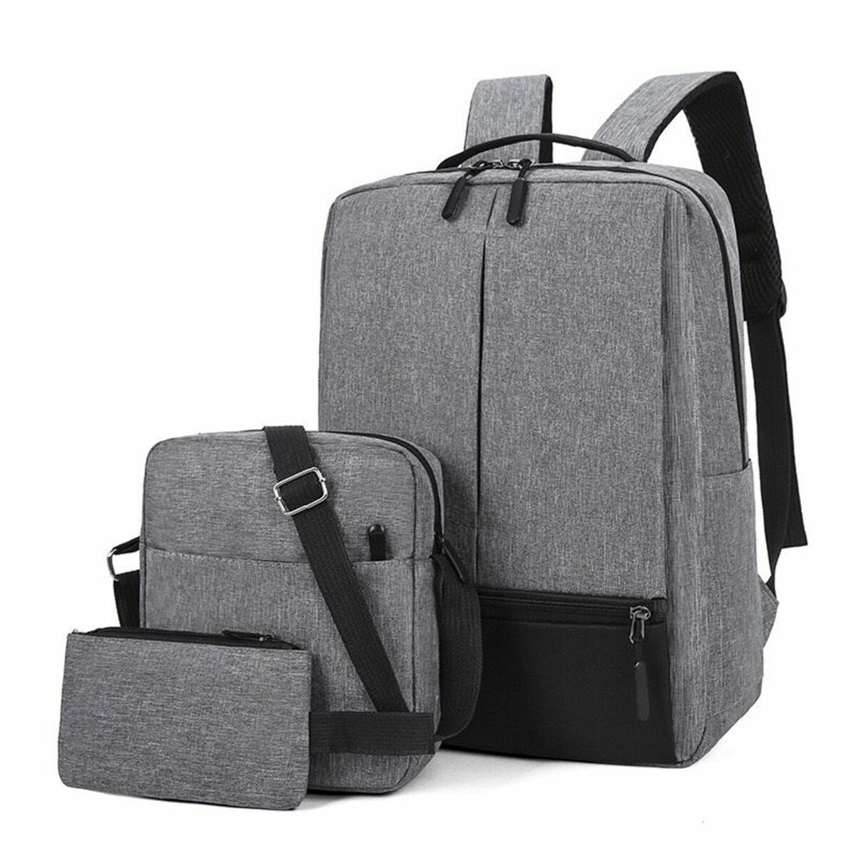 Multi-Functional 3-in-1 USB Laptop Backpack
