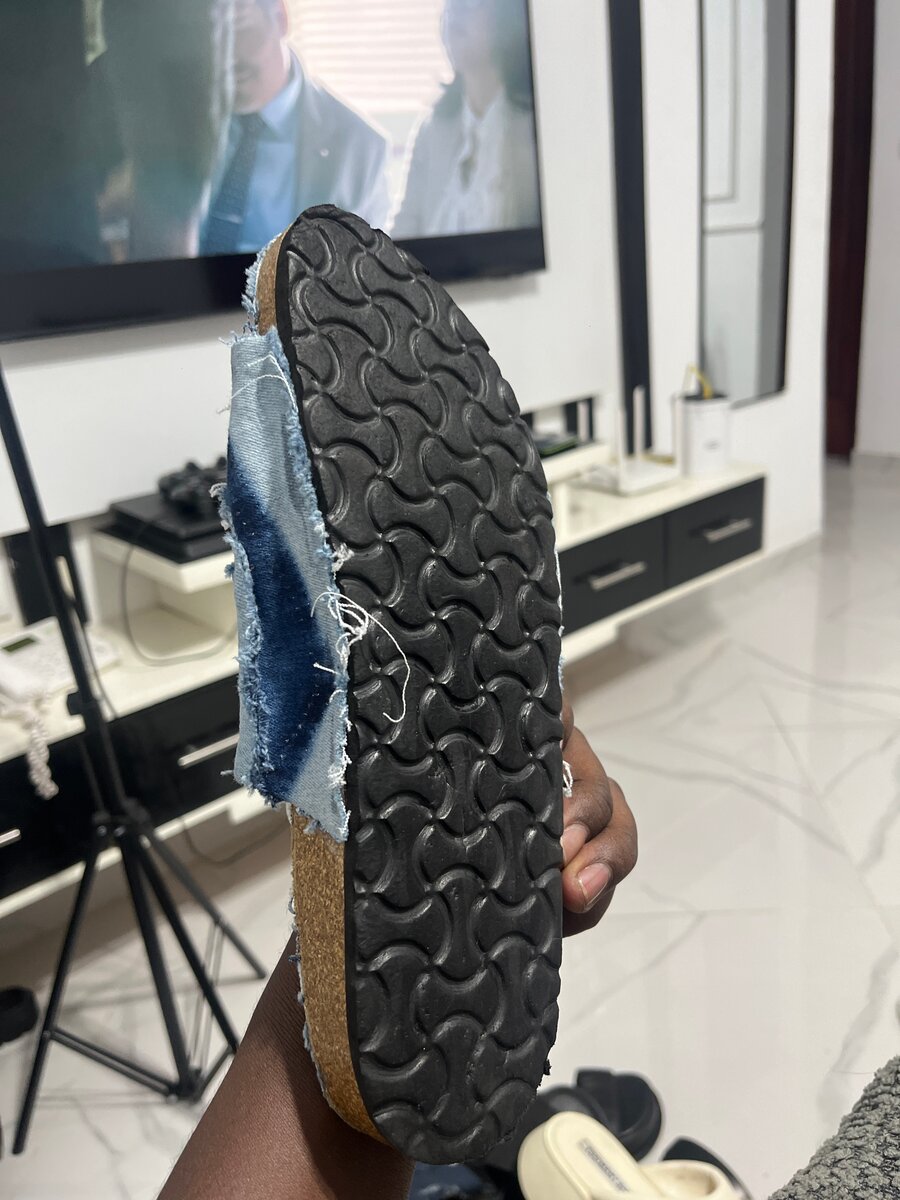 Sandales denim unisexes confortables