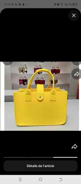 Sac à main jaune élégant