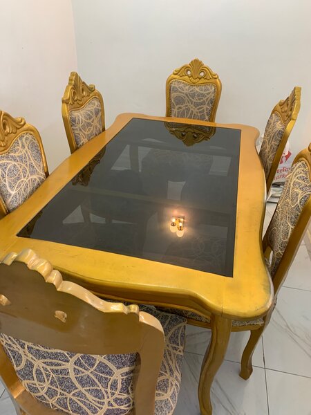 Table à Manger en Verre et Bois