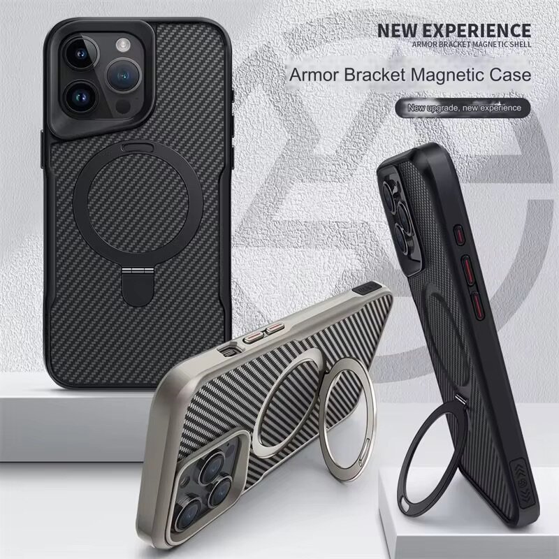 Coque magnétique avec béquille