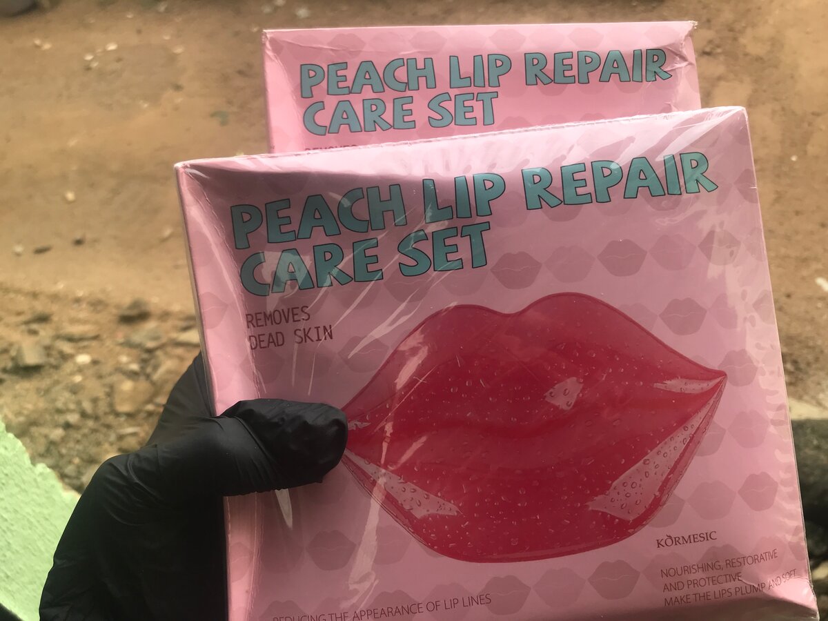 Set soin des lèvres pêche