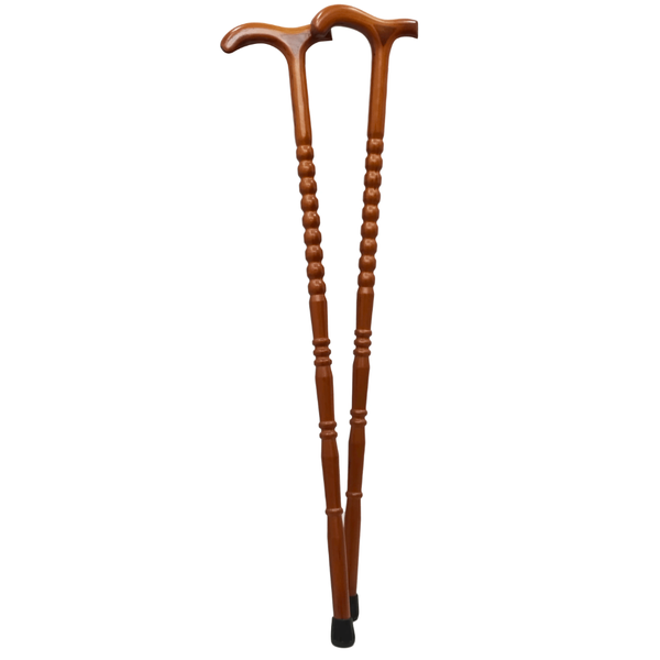 Canne en bois ergonomique