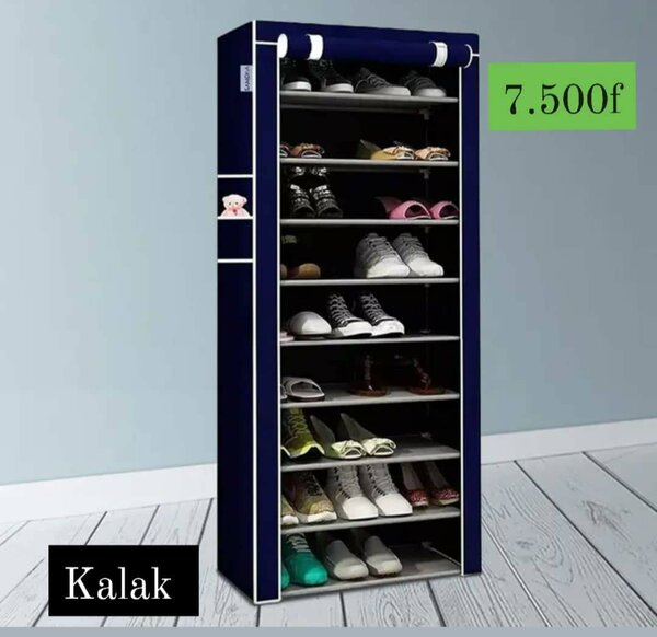 Étagère de chaussures à 9 niveaux