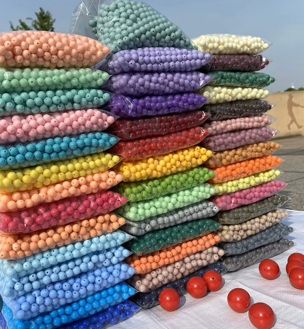 Perles colorées pour bijoux