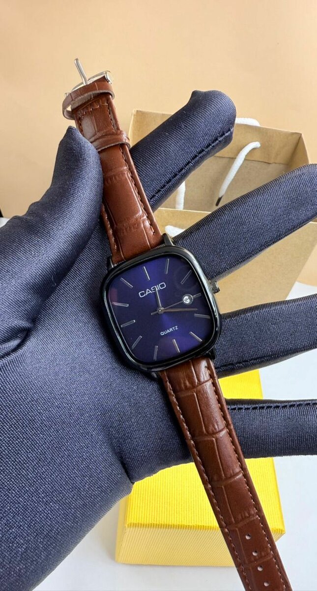 Montre homme cuir marron