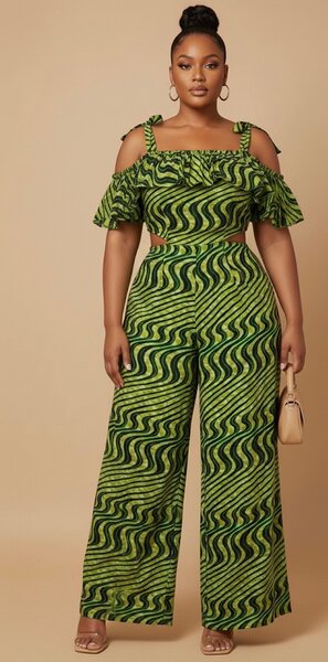 Combinaison chic imprimée