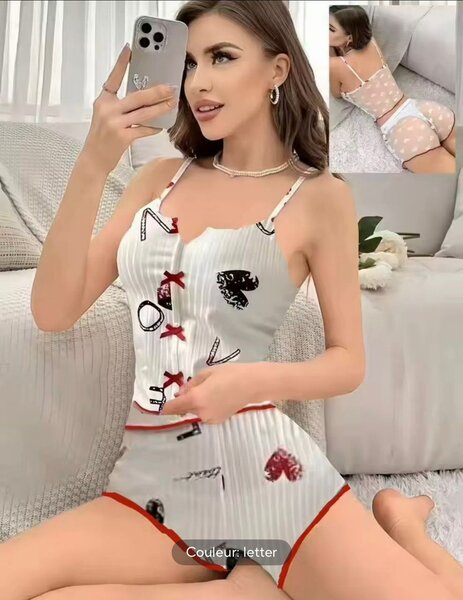 Pyjama Femme Imprimé Confort