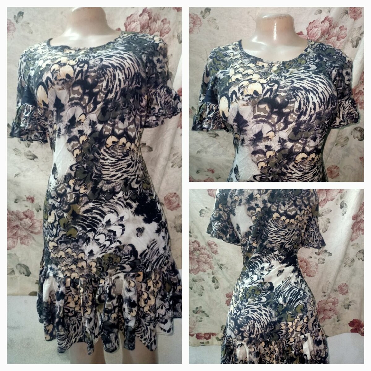 Robe Imprimée Volants