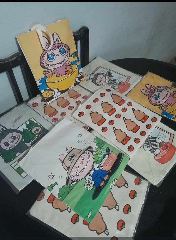 Sacs en toile imprimés chats