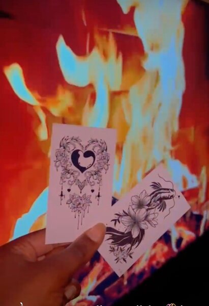 Ensemble de tatouages temporaires artistiques