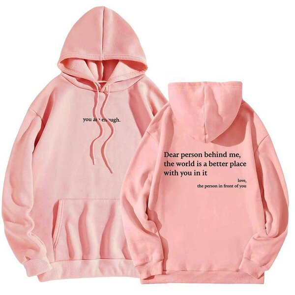 Sweat à Capuche Imprimé Inspirational