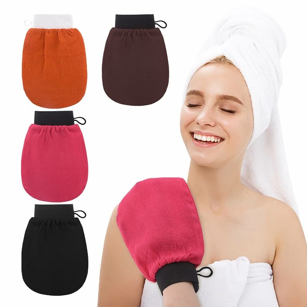 Gant de gommage exfoliant doux