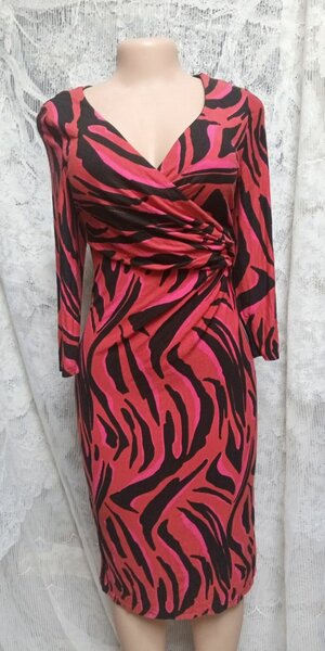 Robe élégante imprimé zèbre
