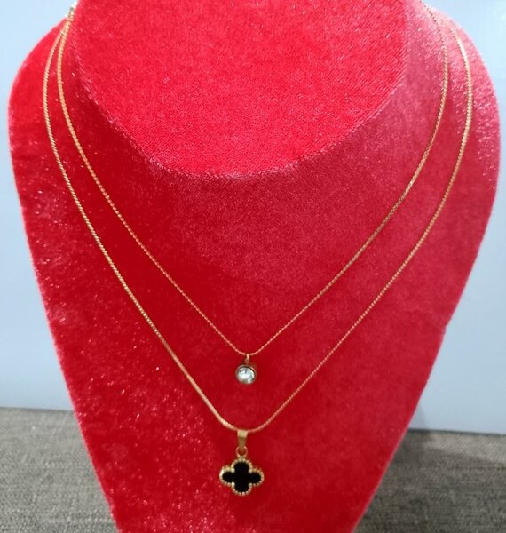 Collier Double Couches Élégant