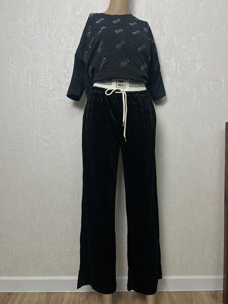 Велюровые штаны тонкие