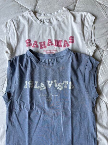 Lot de 2 T-shirts imprimés