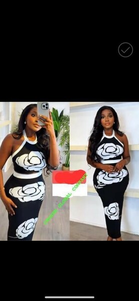 Robe élégante à motifs floraux