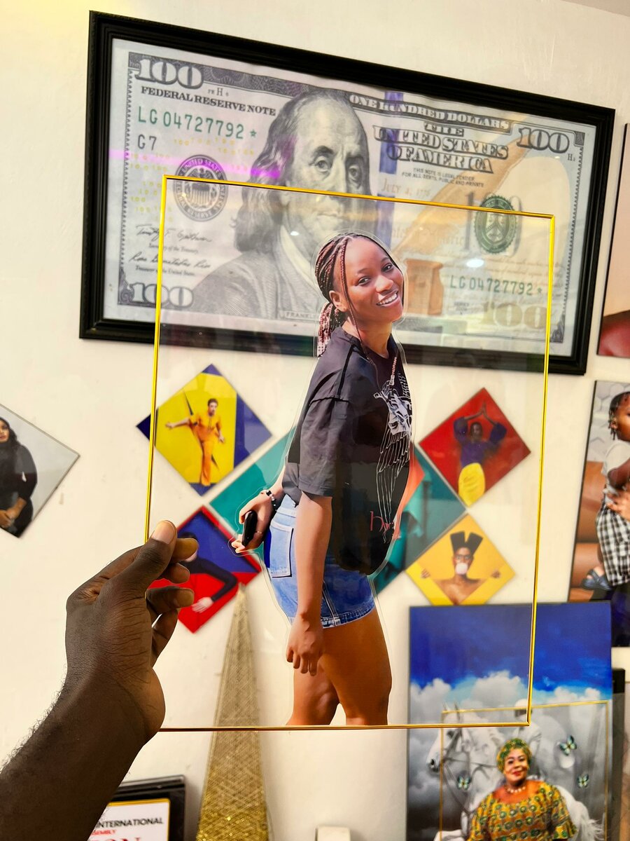 Cadre Photo Transparent Élégant