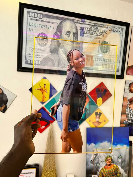 Cadre Photo Transparent Élégant