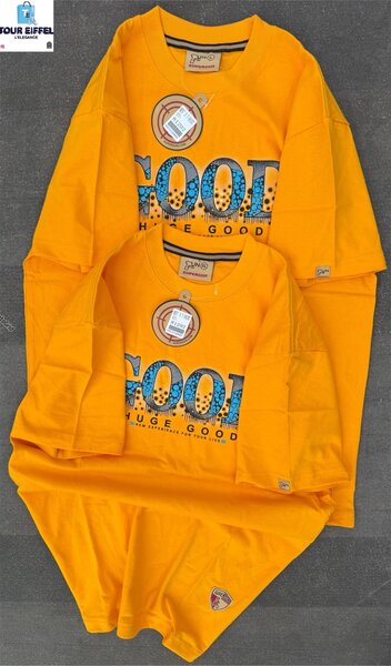 T-shirts jaunes "GOOD"