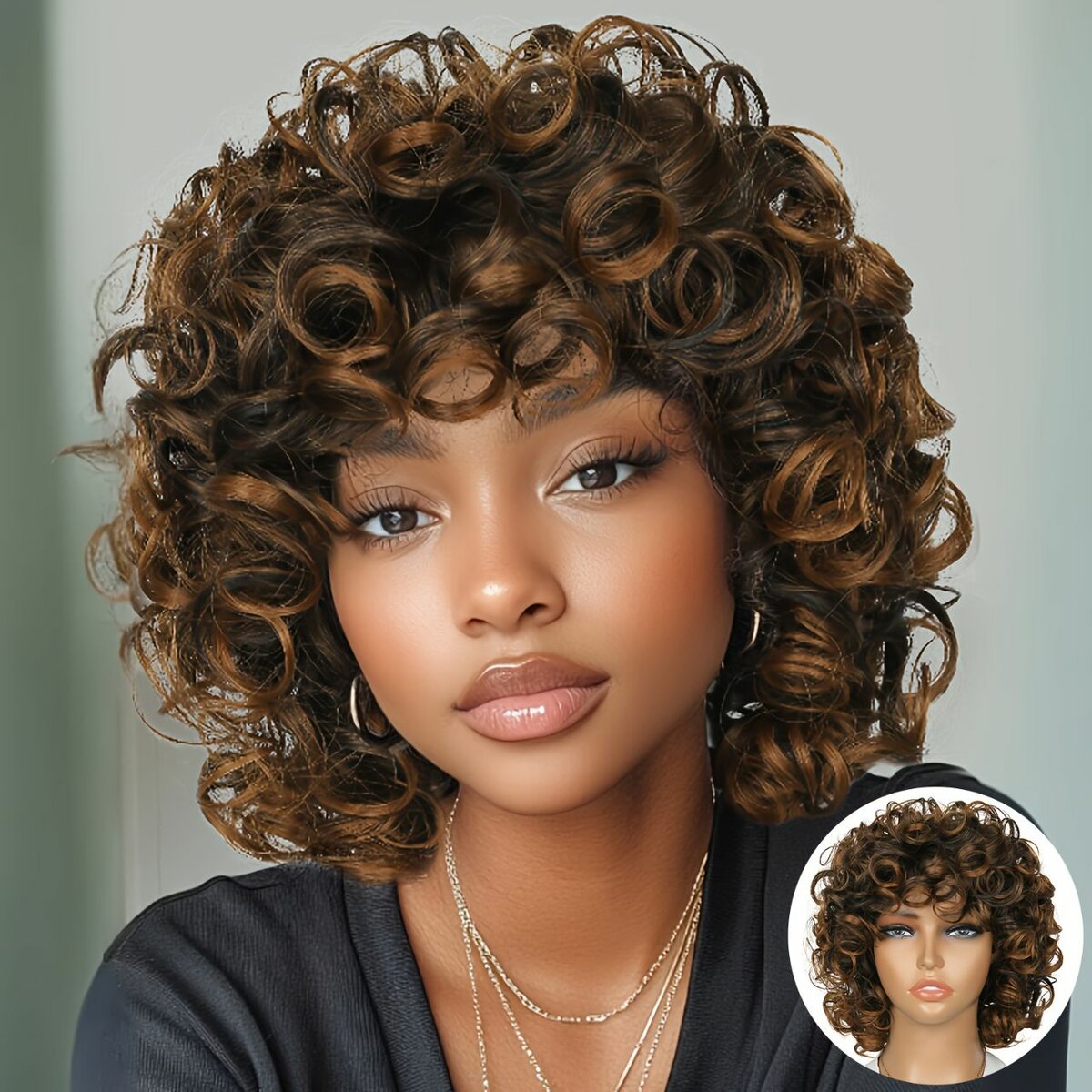 Perruque Bouclée Style Afro