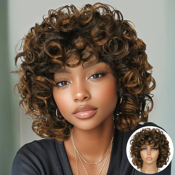 Perruque Bouclée Style Afro